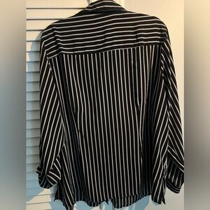 Black and white button shirt